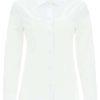 Women * | Slim-Fit Stretch Poplin Shirt Dolce & Gabbana Attractive White