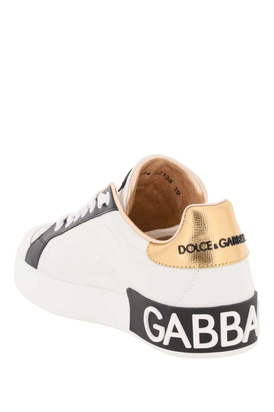 Women * | Portofino Sneakers With Dg Heart Dolce & Gabbana Online Sales White/Black/Red