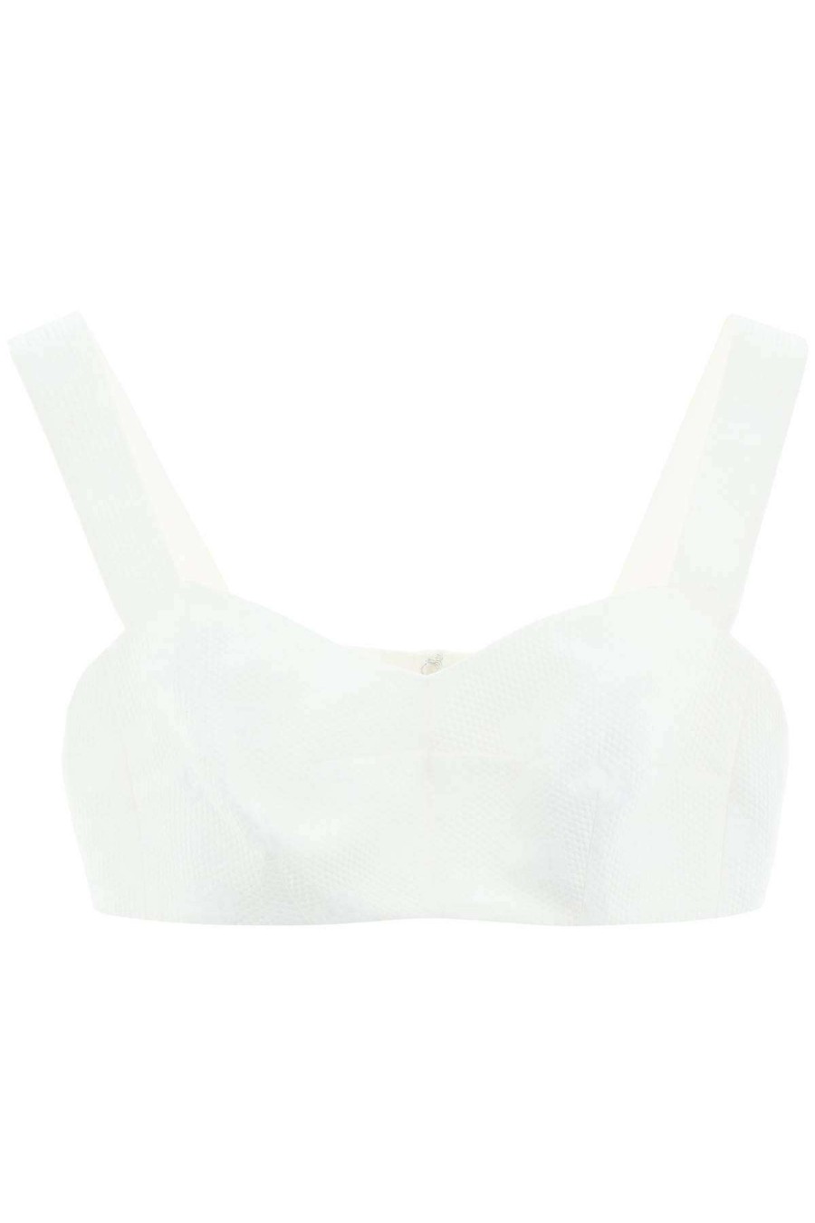 Women * | Monogram Bralette Top Dolce & Gabbana Online Store White