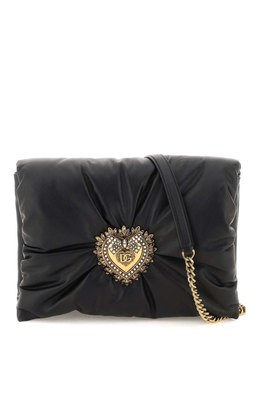 Women * | Devotion' Soft Crossbody Bag Dolce & Gabbana Top Selling Black