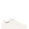 Men * | Portofino Leather Sneakers Dolce & Gabbana Online Sales White