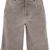 Men * | Vintage Effect Shorts Dolce & Gabbana Online Sales Brown/Grey