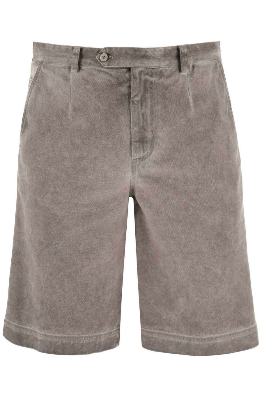 Men * | Vintage Effect Shorts Dolce & Gabbana Online Sales Brown/Grey