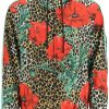 Men * | Animalier Floral-Printed Jacket Dolce & Gabbana Attractive Brown/Red/Green