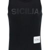 Men * | Sicilia Print Re-Edition Tank Top Dolce & Gabbana Large Choice Black