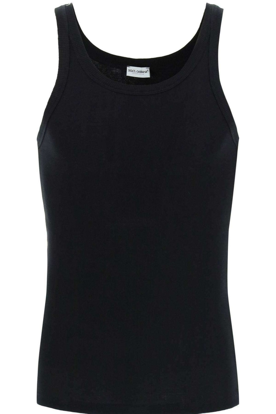 Men * | Cotton Tank Top Dolce & Gabbana Discounts Black