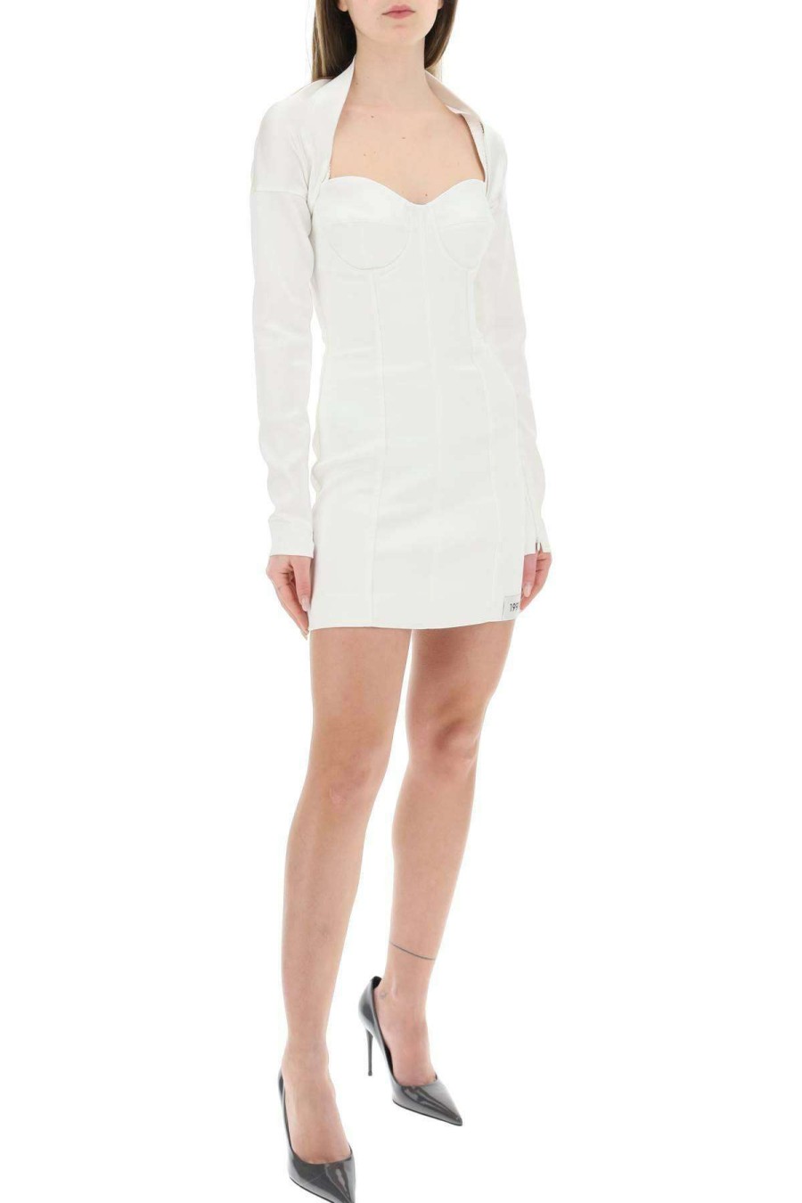 Women * | Satin Shrug Dolce & Gabbana Hot Selling White