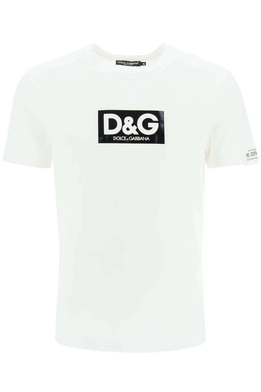 Men * | D&G Logo Re-Edition T-Shirt Dolce & Gabbana Gift Selection White