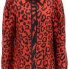 Women * | Leopard And Zebra Print Silk Shirt Dolce & Gabbana Hot Selling Black/Red