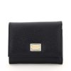 Women * | French Flap Wallet Dolce & Gabbana Tendy Style Black