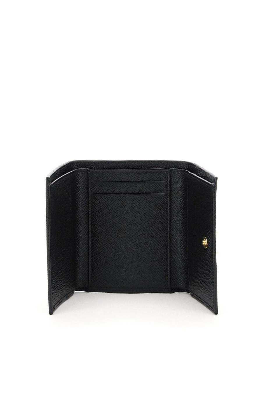 Women * | French Flap Wallet Dolce & Gabbana Tendy Style Black