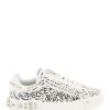 Men * | Leather Portofino Sneakers With Studs Dolce & Gabbana Hot Selling White/Black