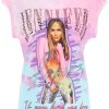 Women * | J.Lo Tie-Dye T-Shirt With Crystals Dolce & Gabbana Original Pink/Light Blue/Purple