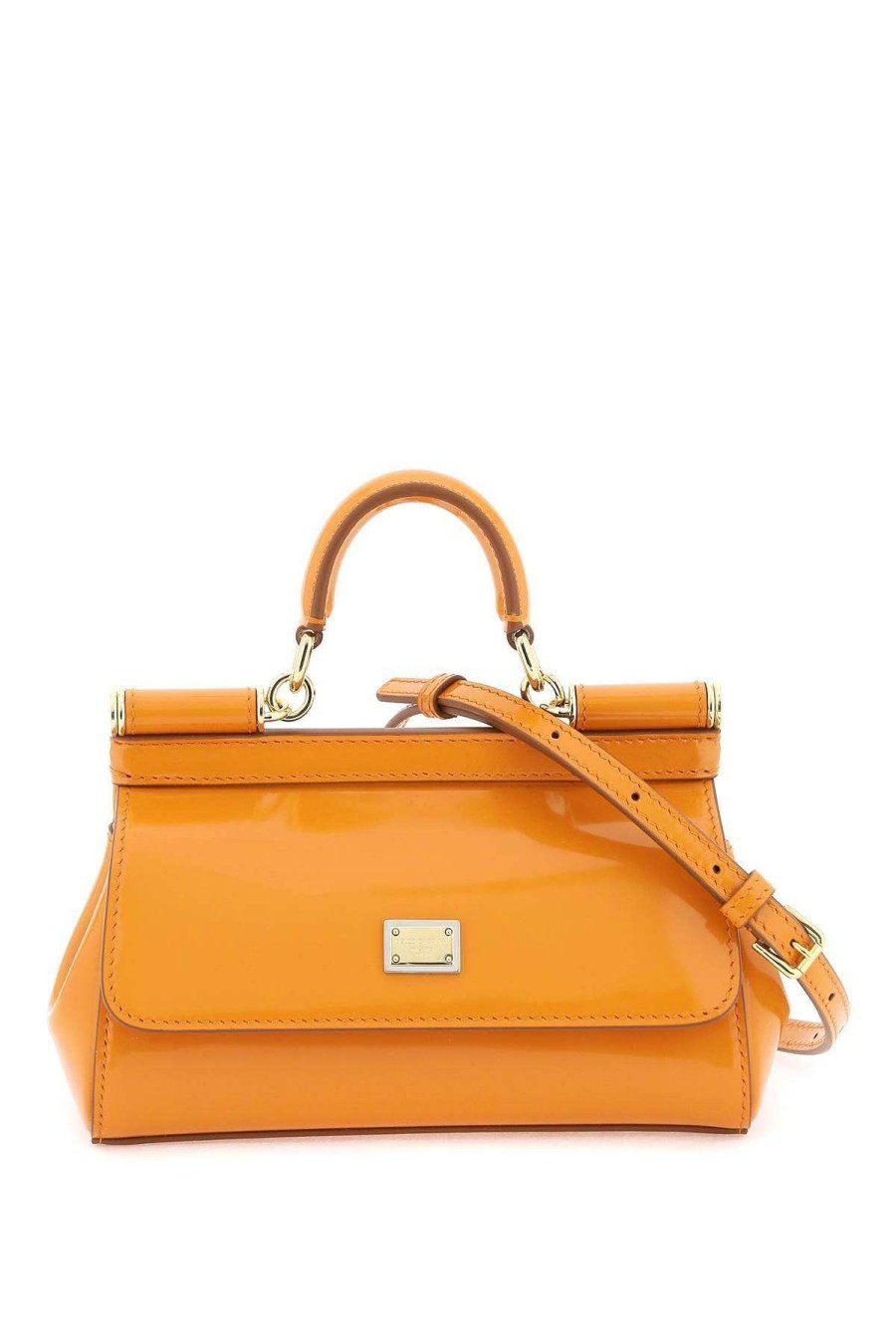 Women * | Mini 'Sicily' Bag Dolce & Gabbana Special Style Orange