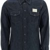 Men * | Western Denim Shirt Dolce & Gabbana Latest Blue