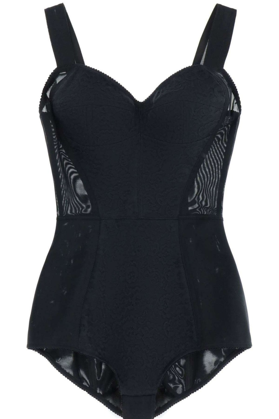 Women * | Lace Corset Bodysuit Dolce & Gabbana Bestsellers Black