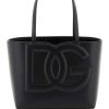 Women * | Logo Shopping Bag Dolce & Gabbana Featured Black