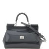 Women * | Patent Leather Small 'Sicily' Bag Dolce & Gabbana Outlet Grey