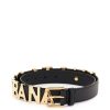 Women * | Lettering Logo Leather Belt Dolce & Gabbana Online Sales Black/Gold