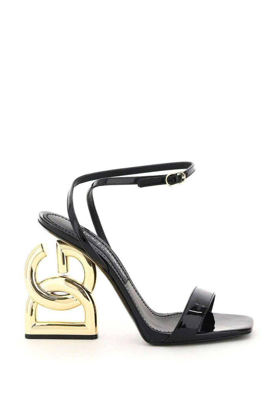 Women * | Dg Pop Heel Sandals Dolce & Gabbana Cheap Online Black