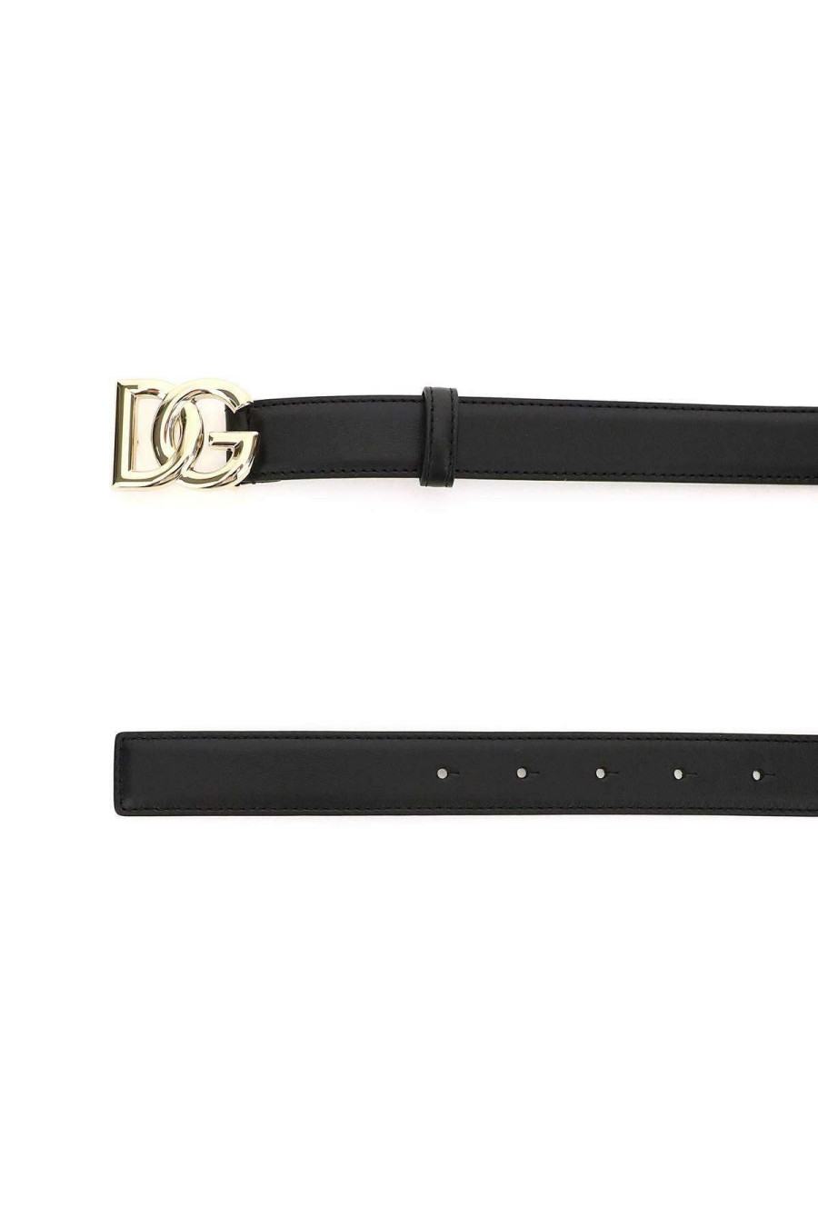 Women * | Logo Belt Dolce & Gabbana Best Sale Black