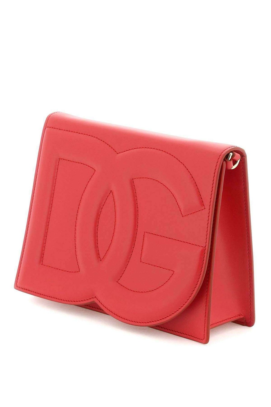 Women * | Leather Crossbody Bag Dolce & Gabbana Limited Edition Red