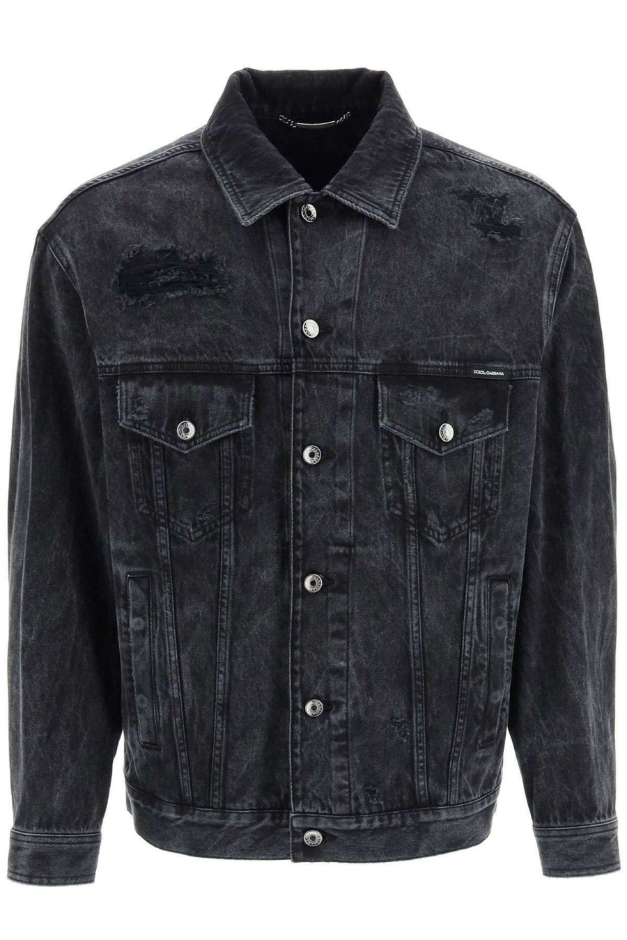 Men * | Denim Jacket Dolce & Gabbana Store Grey