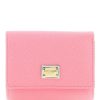 Women * | French Flap Wallet Dolce & Gabbana New Threads Pink