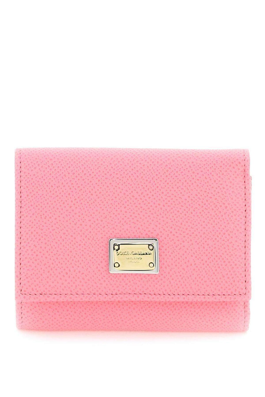 Women * | French Flap Wallet Dolce & Gabbana New Threads Pink