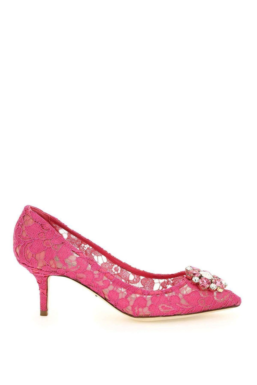 Women * | Charmant Lace 'Bellucci' Pumps Dolce & Gabbana Excellent Quality Fuchsia