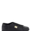 Men * | Leather 'Saint Tropez' Sneakers Dolce & Gabbana Hot Selling Black