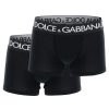 Men * | Bi-Pack Underwear Boxer Dolce & Gabbana Best Sale Black