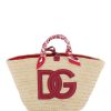 Women * | Large 'Kendra' Shopper Bag Dolce & Gabbana Hot Selling Beige/Fuchsia