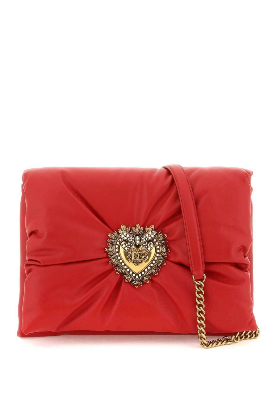 Women * | Devotion' Soft Crossbody Bag Dolce & Gabbana Hot Selling Red