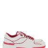 Women * | New Roma' Leather Sneakers Dolce & Gabbana Special Style White/Pink