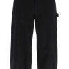 Men * | Cargo Pants With Logo Metal Plate Dolce & Gabbana Special Offers Black