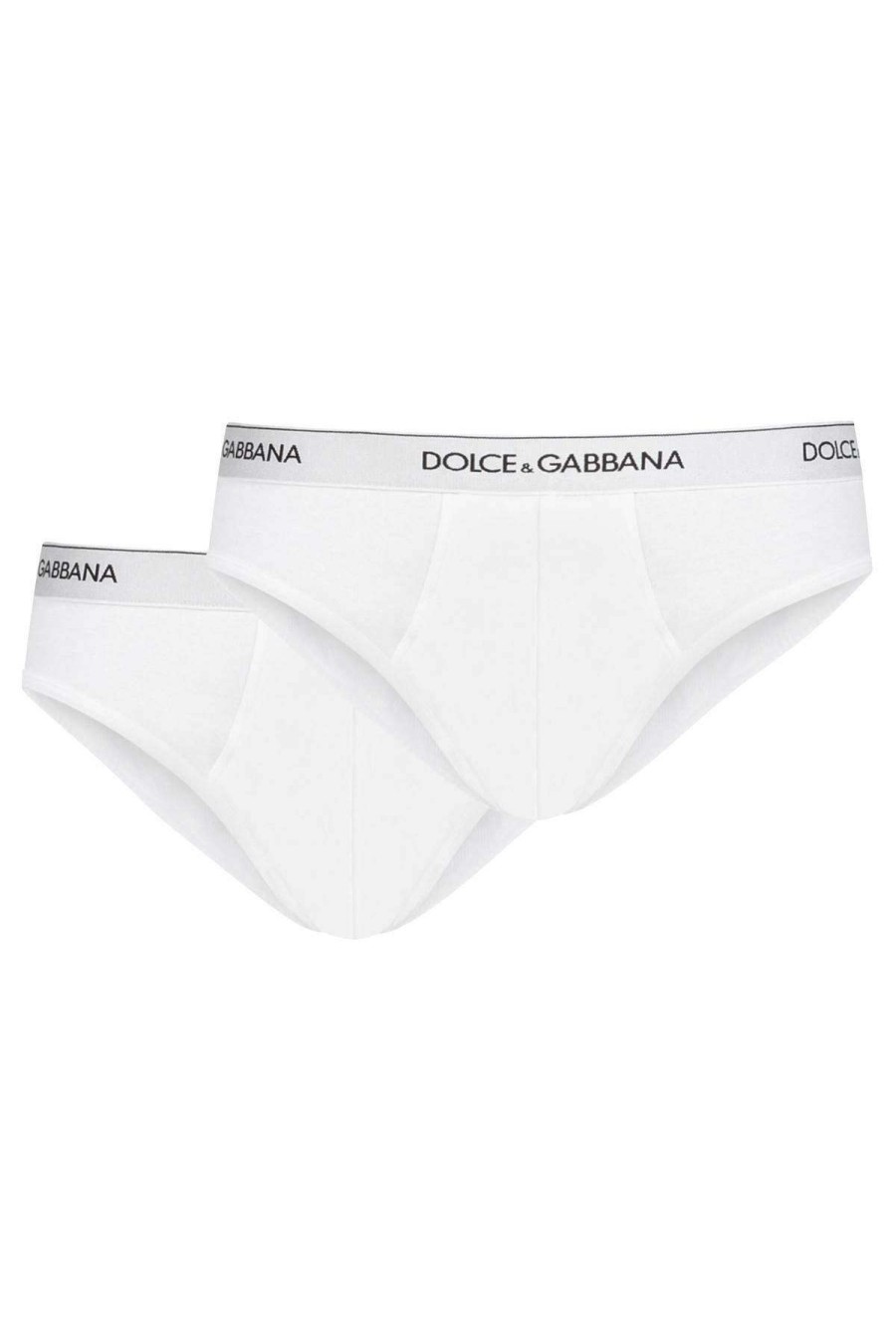 Men * | Underwear Briefs Bi-Pack Dolce & Gabbana Cheap Online White