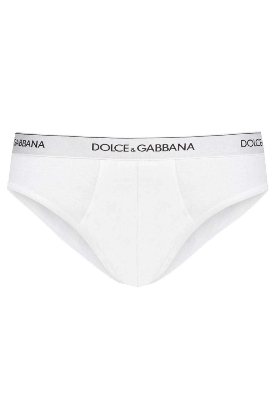 Men * | Underwear Briefs Bi-Pack Dolce & Gabbana Cheap Online White