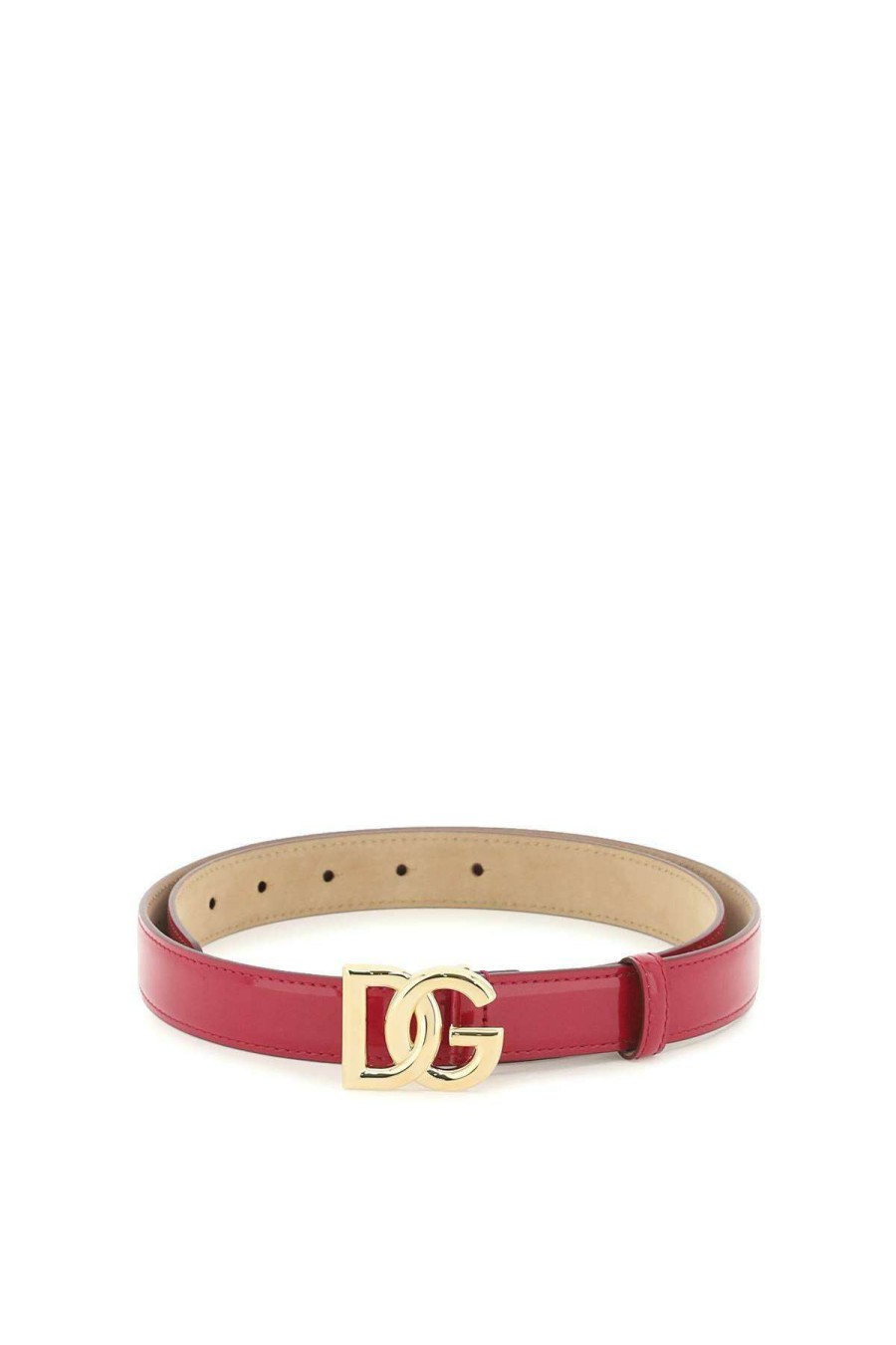 Women * | Patent Leather Belt Dolce & Gabbana Online Pink