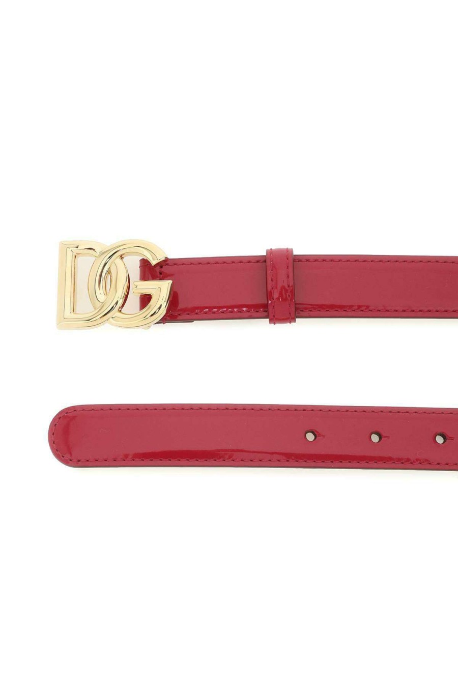 Women * | Patent Leather Belt Dolce & Gabbana Online Pink