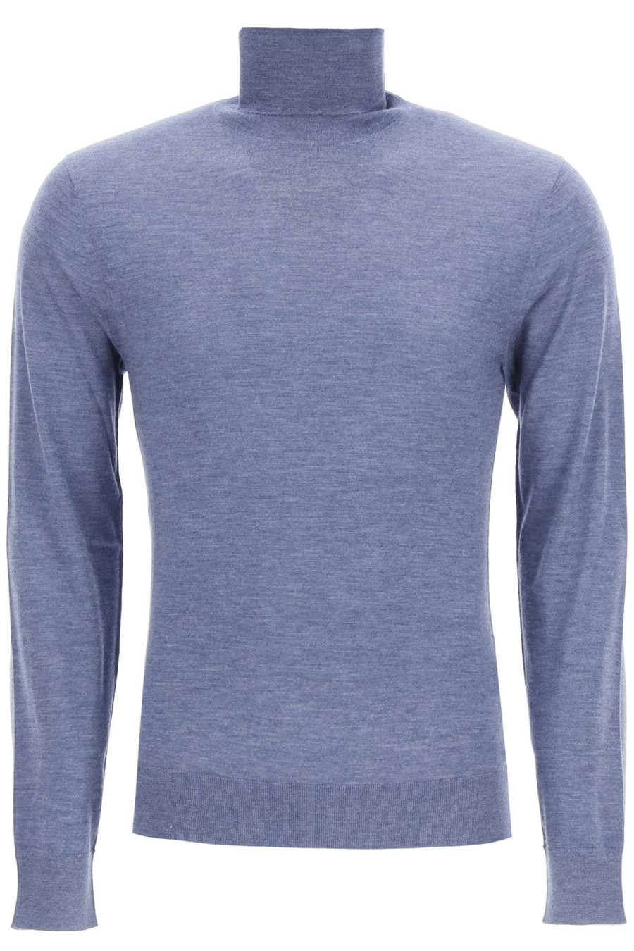 Men * | High Neck Cashmere Sweater Dolce & Gabbana Exclusive Design Blue/Purple