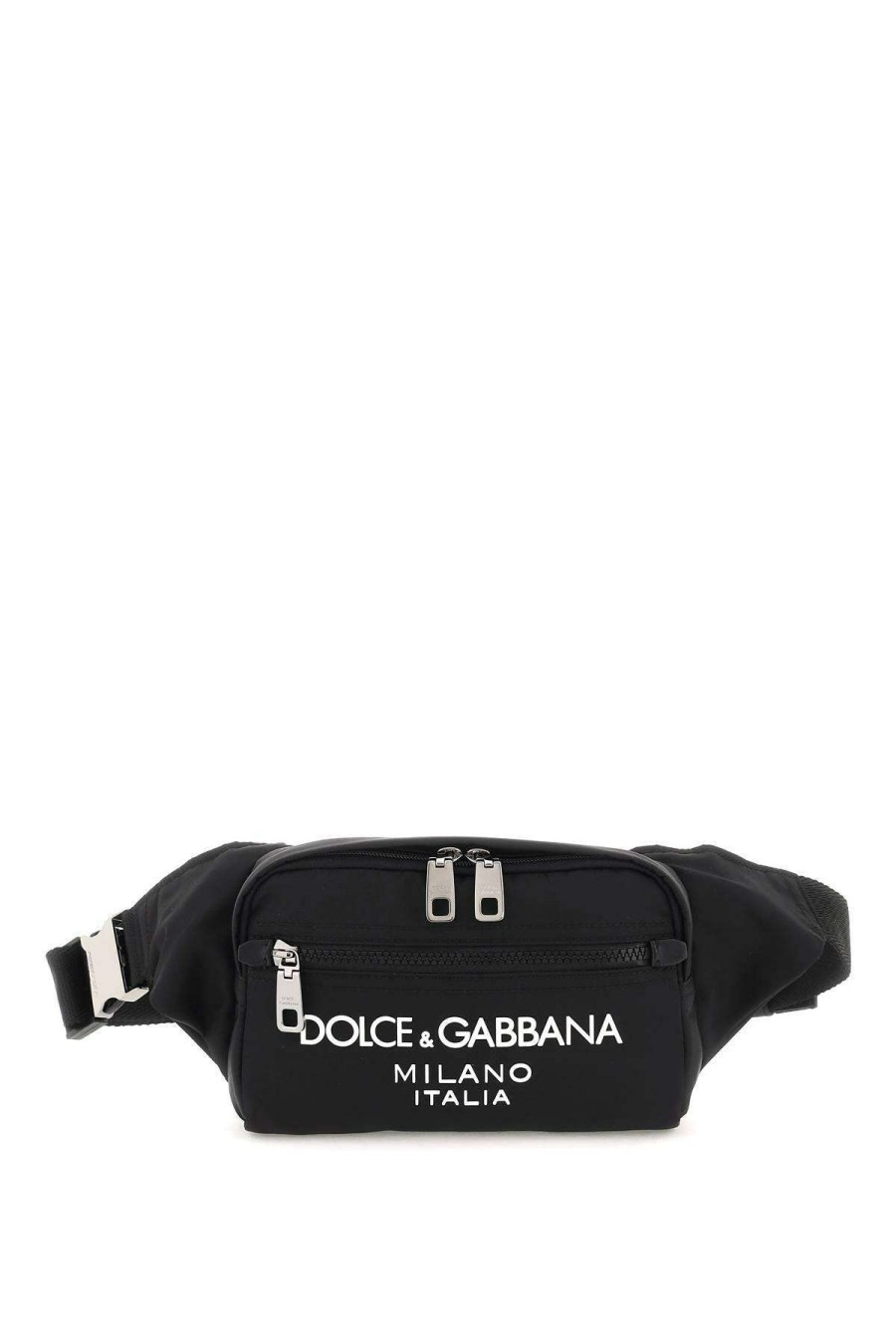 Men * | Nylon Beltpack Bag With Logo Dolce & Gabbana Online Store Black