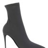 Women * | Stretch Jersey Ankle Boots Dolce & Gabbana Limited Edition Grey