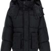 Men * | Jacquard Logo Hooded Jacket Dolce & Gabbana Low Price Black