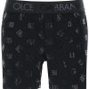 Men * | Long Underwear Trunks With All Over Logo Dolce & Gabbana Top Sellers Black