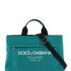 Men * | Rubberized Logo Nylon Duffle Bag Dolce & Gabbana Top Sellers Green