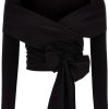 Women * | Milano Stitch Jersey Shrug Dolce & Gabbana Latest Black