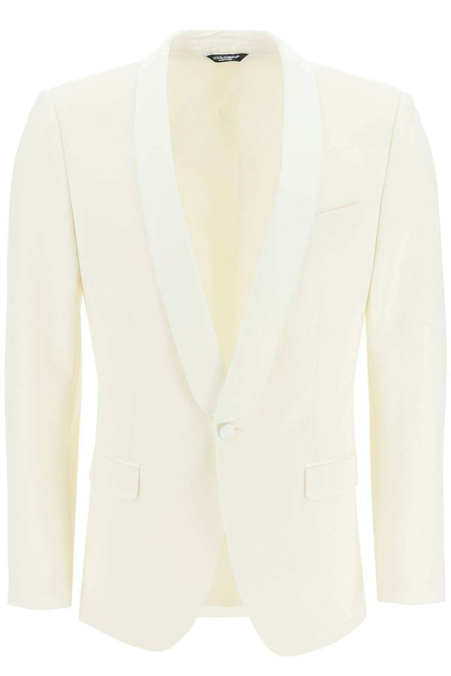 Men * | Sicilia Single-Breasted Jacket Dolce & Gabbana Online White