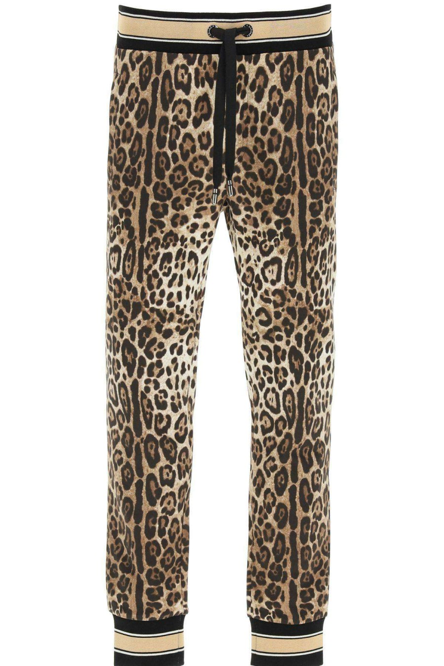 Men * | Animalier Joggers Dolce & Gabbana Excellent Quality Brown/Beige