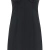 Women * | Faille Moire Mini Dress Dolce & Gabbana Special Style Black